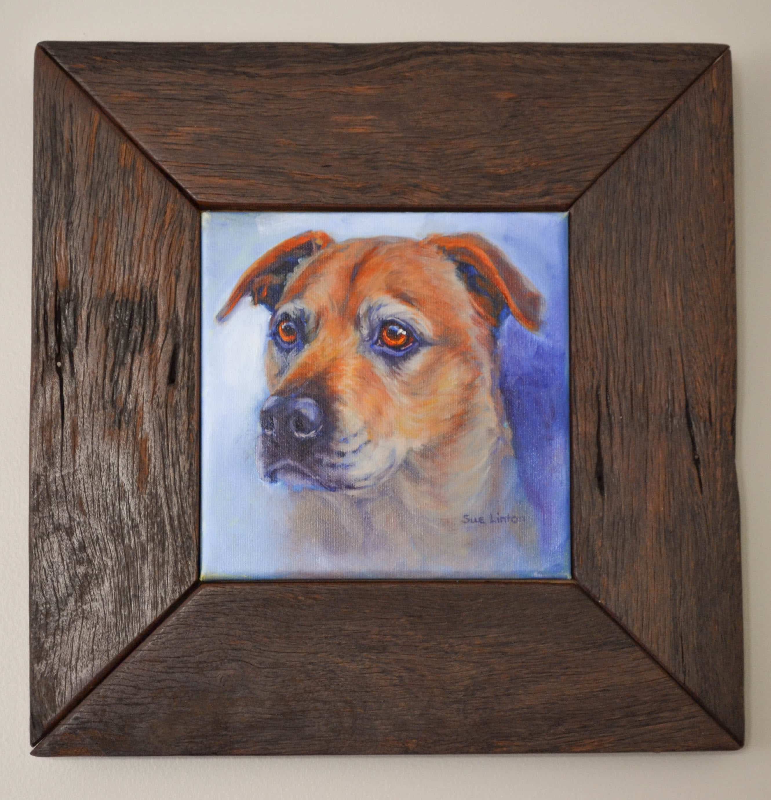 tahla framed 20 x 20cms oil