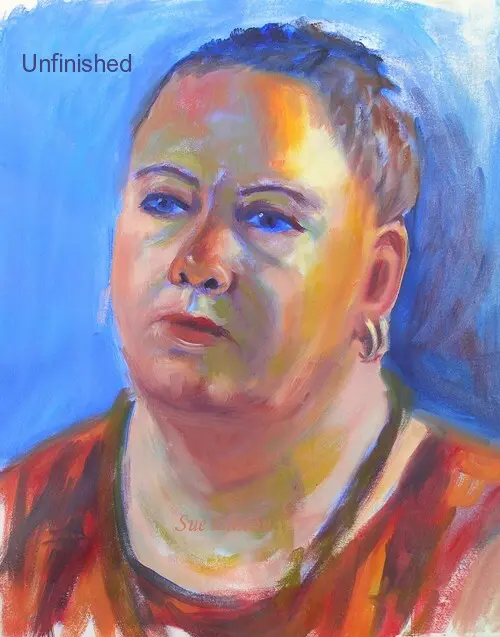 A practise portrait of a lady