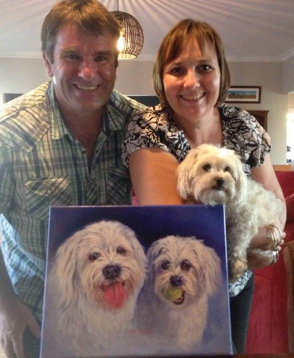 The portrait with Selbys happy owners.