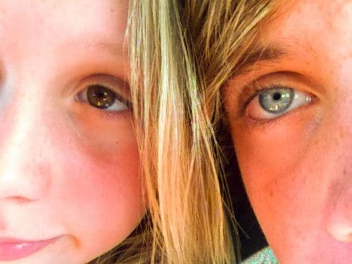 the original photo for the selfie of Lachlan & Amy